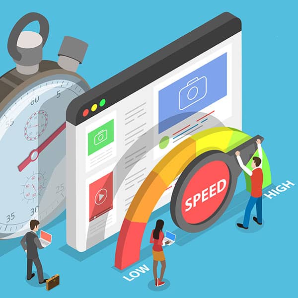 Illustration of website performance metrics