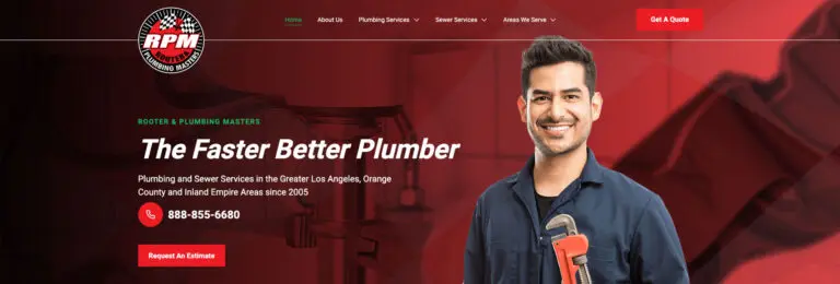 plumbing website design services