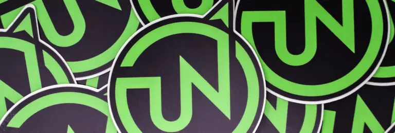 sticker design with upnorth humboldt branding