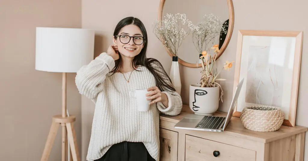 freelancer working from home