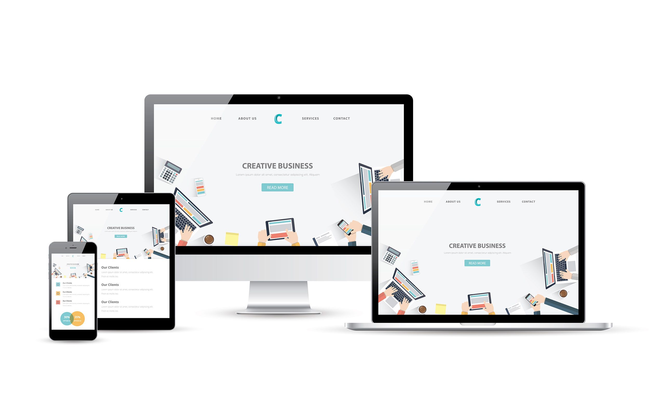 Example of a brochure website for a business